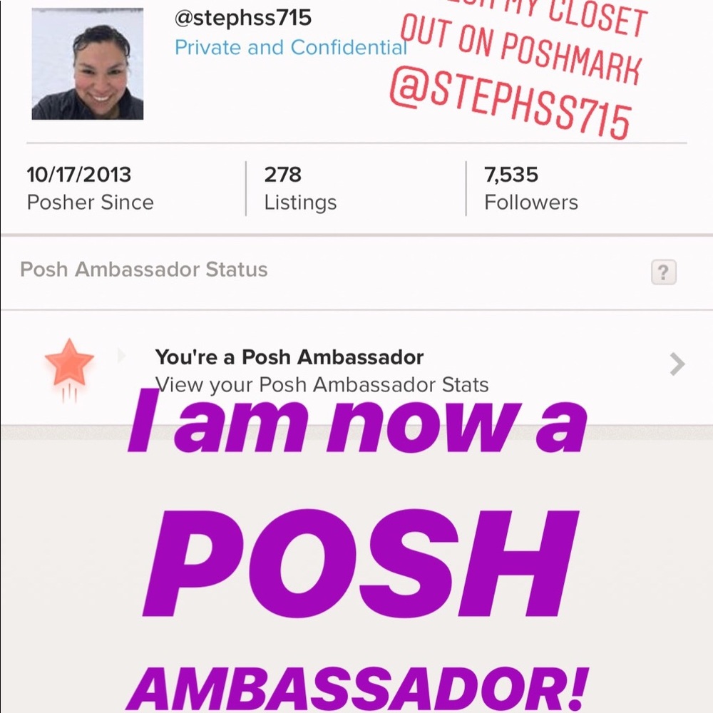 Wow! I’m so excited to be a Posh Ambassador!